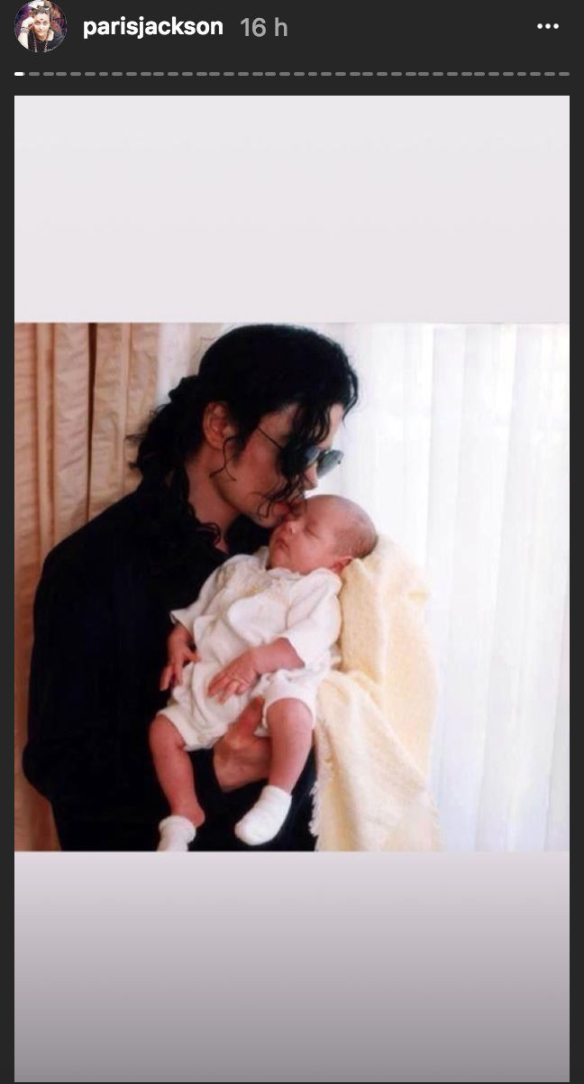 Paris Jackson, Michael Jackson, Dia del Padre
